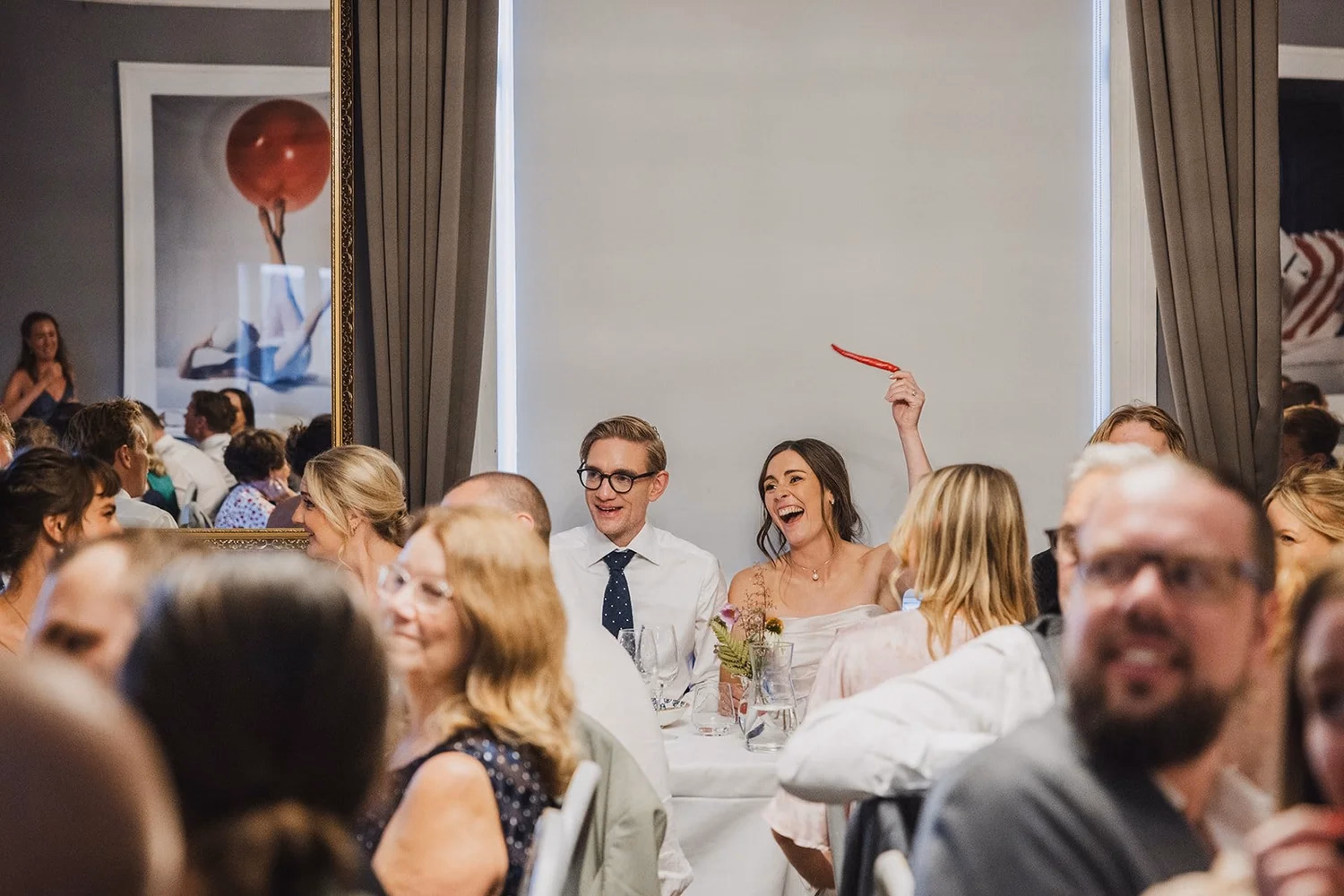 A real moment from Gabrielle & Marcus at Ullvhälls Manor