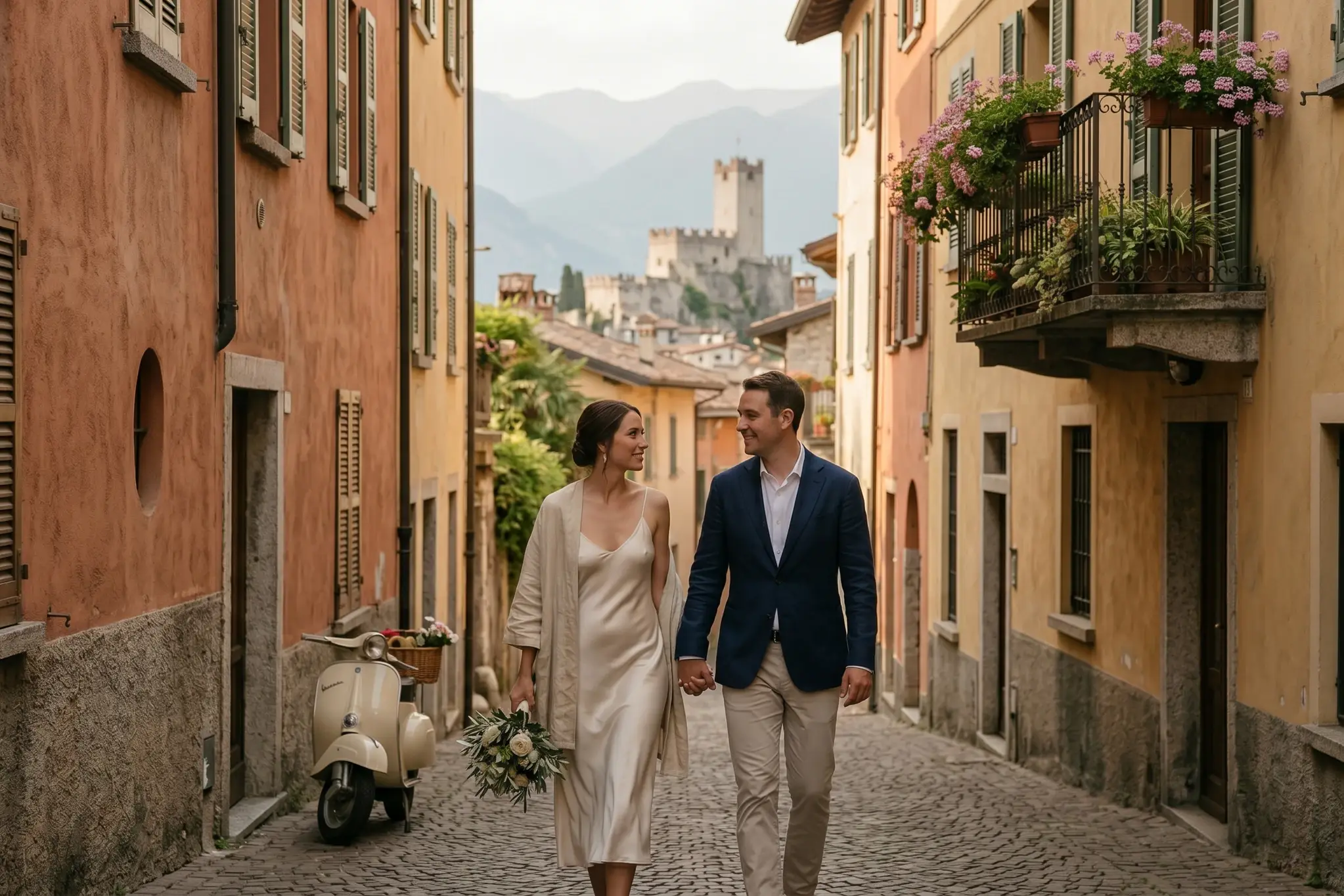 Lake Garda wedding photo location planning guide.